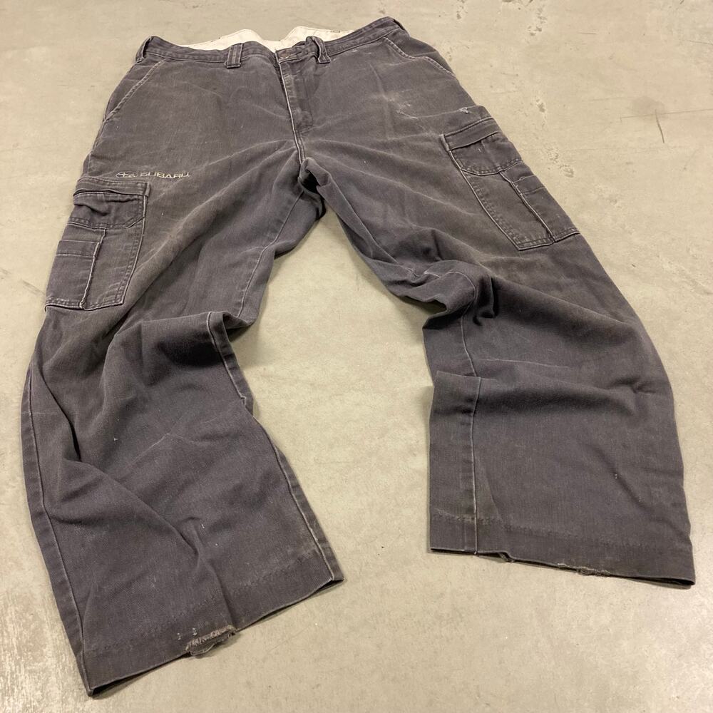 Y2K baggy thrashed dickies Subaru cargo pants 34x30